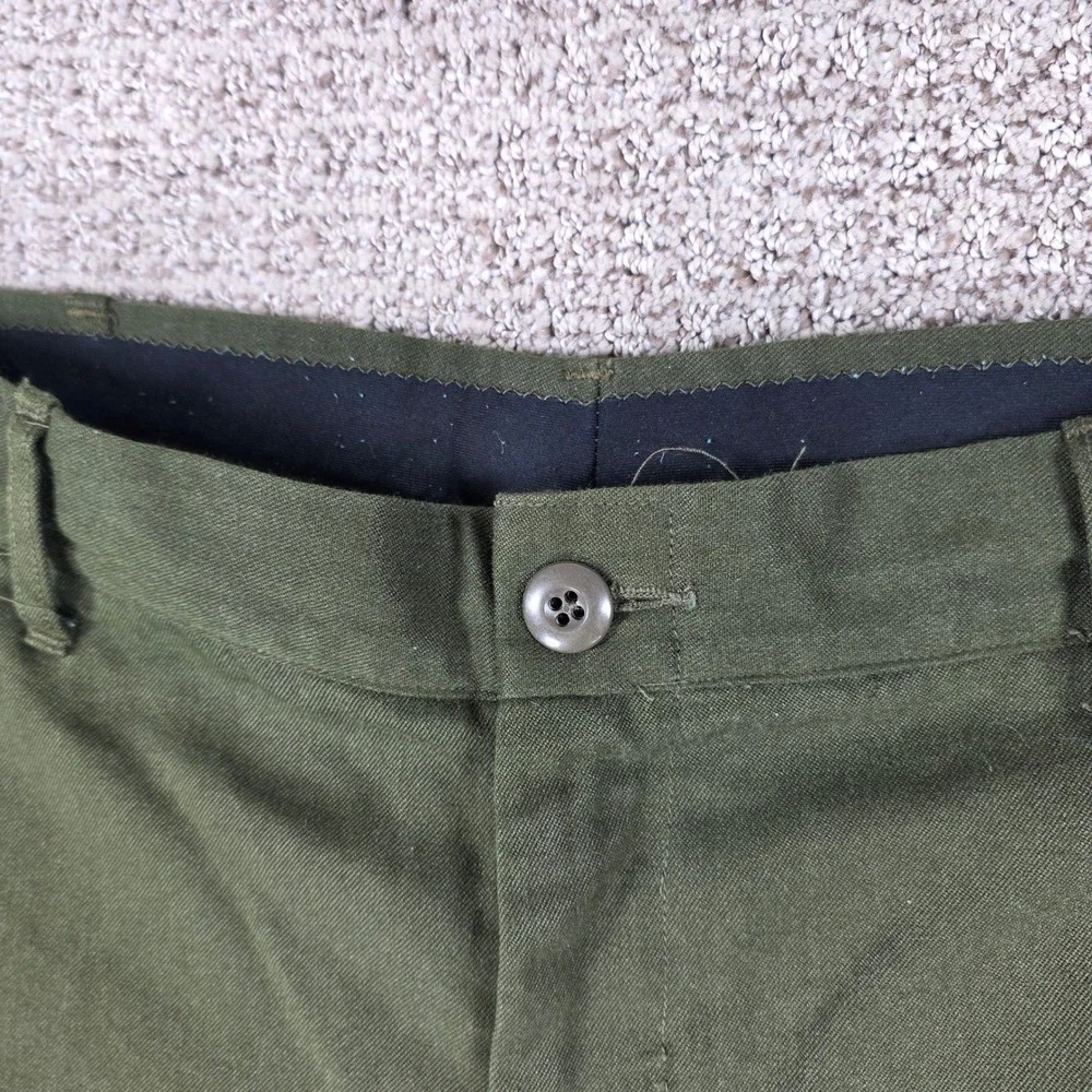 Vintage 1981 80s Terry Fire Resistant Trousers Mens 38x30 Green Aramid *READ*
